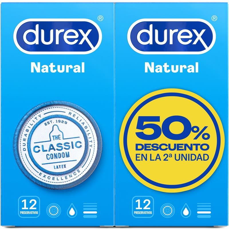 Duplo Preservativos Natural 2x 12 ud