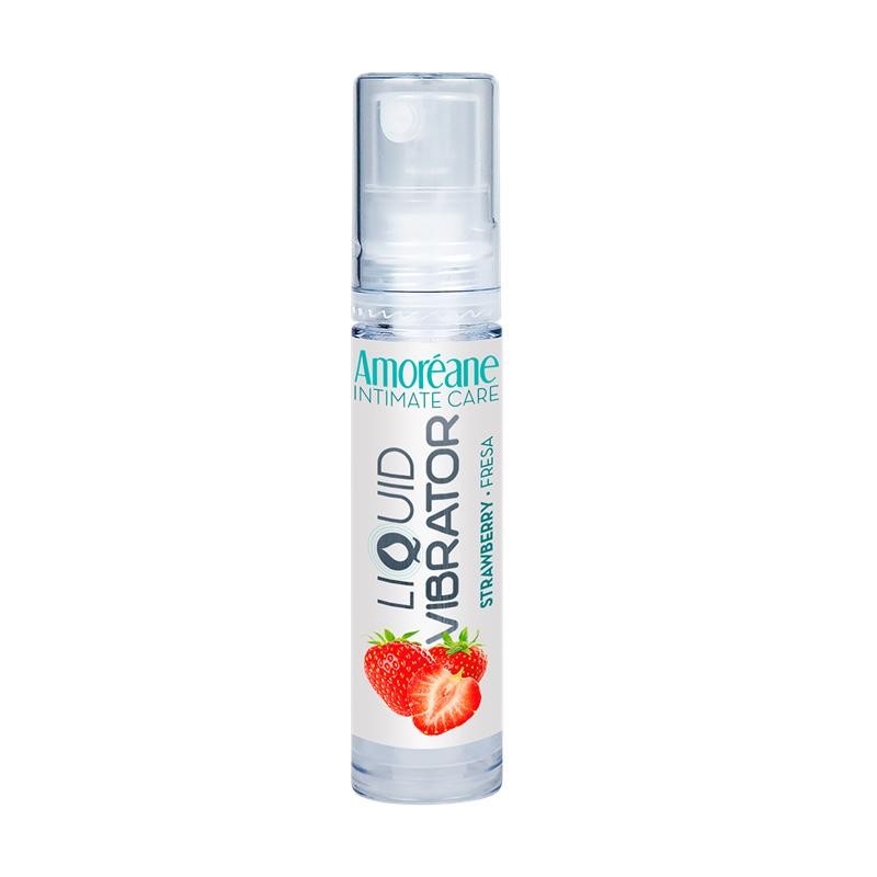 Vibrador Liquido Base Agua Fresa 10 ml