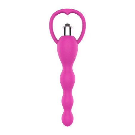Cadena Anal con Vibracion Rosa