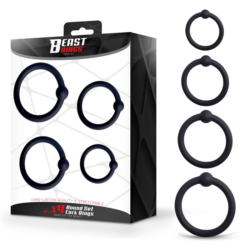 Set de 4 Anillos para el Pene Silicona
