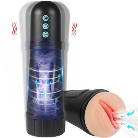 Locker Masturbador con Vibracion y Efecto Succion Vagina