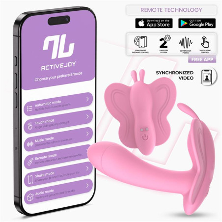 Wingy Estimulador Mariposa con APP Rosa