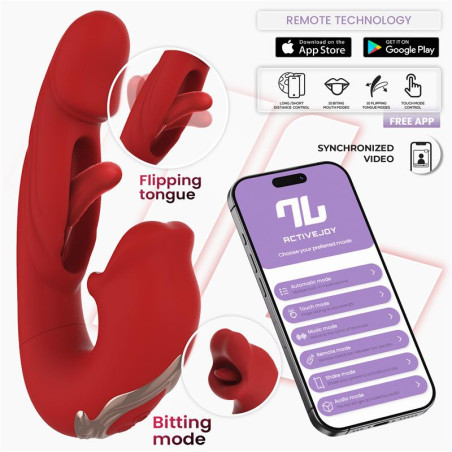 Mouty Vibrador Funcion Mordisqueo y Flipping con App