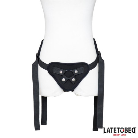 Arnes Strap On Encaje con Anillo Silicona Ajustable