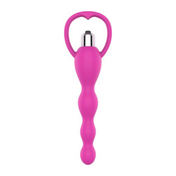 Cadena Anal con Vibracion Rosa