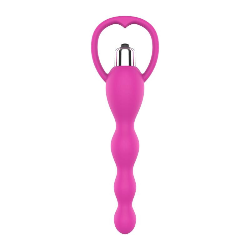 Cadena Anal con Vibracion Rosa