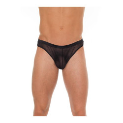 Tanga Rejilla Negro Talla Unica