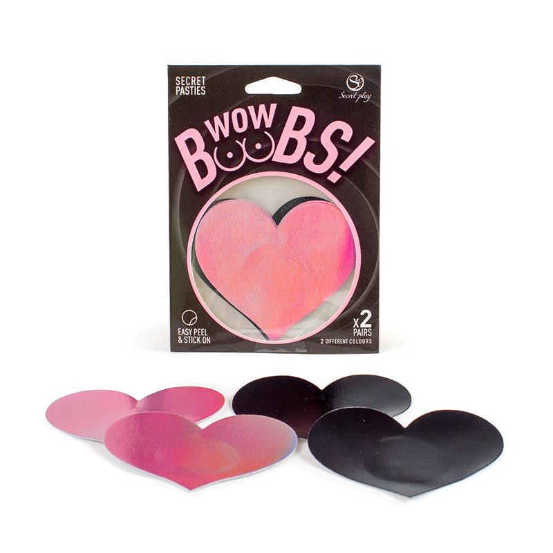 Wow Boobs Pezoneras Corazon Holograficos