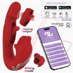Mouty Vibrador Funcion Mordisqueo y Flipping con App