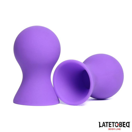 Succionador Pezones Silicona Purpura