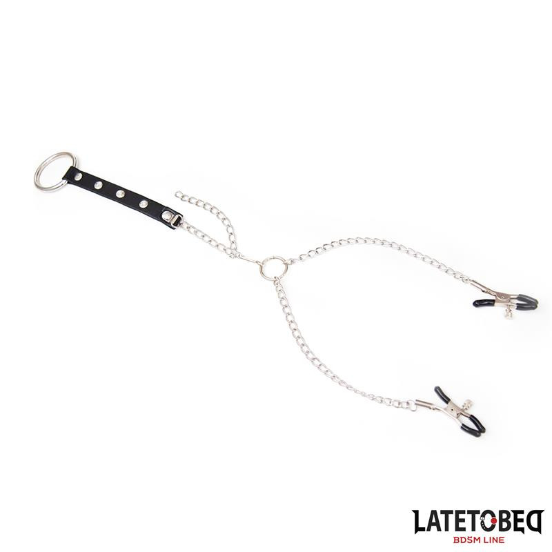 Pinzas Pezones con Anillo para Pene Talla Unica