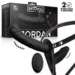 Jordan Arnes Dildo Doble con Vibracion y Control Remoto
