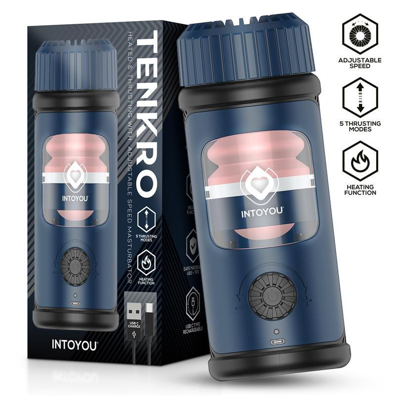 Tenkro Masturbador con Thrusting y Calor USB C