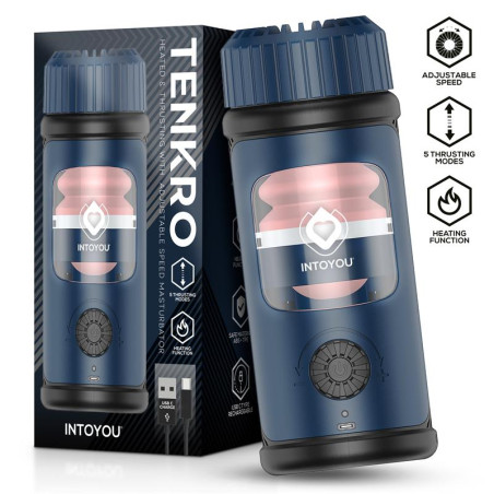 Tenkro Masturbador con Thrusting y Calor USB C