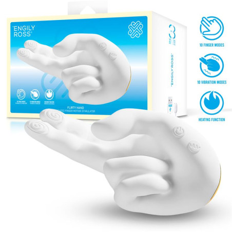Flirty Hand Estimulador Finger con Efecto Calor
