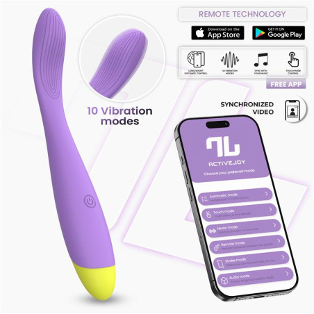 Neya Vibrador Punto G con APP Purpura