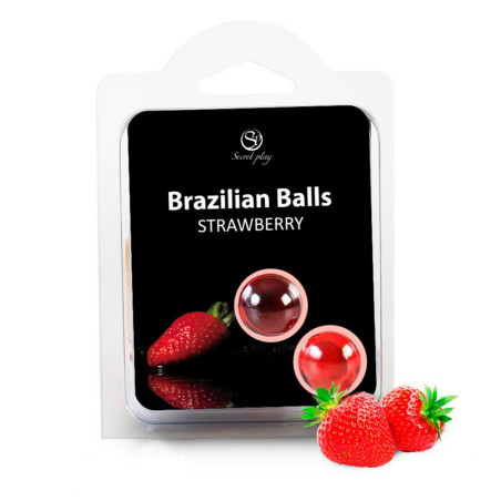 Set 2 Brazilian Balls Aroma Fresa