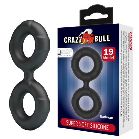 Radwan Anillo para el Pene Doble Silicona Mod 19