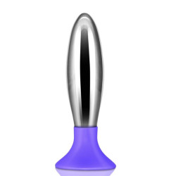 Plug Anal Bobby Metal y Silicona Purpura