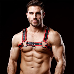 Odiseo Arnes Masculino para el Pecho Cuero Vegano
