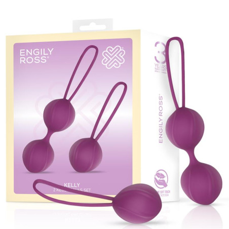 Kelly Bolas Kegel Silicona Pupura