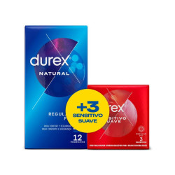 Duplo Preservativos Natural 12 ud Sensitivo 3 ud