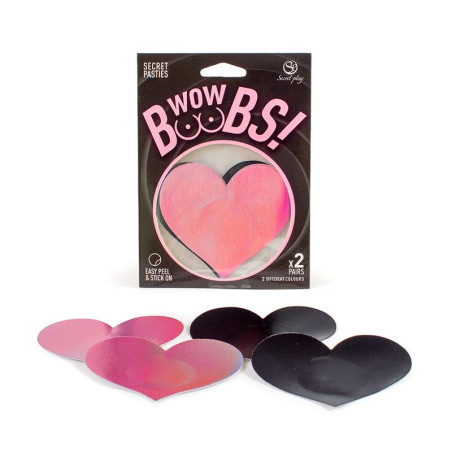 Wow Boobs Pezoneras Corazon Holograficos