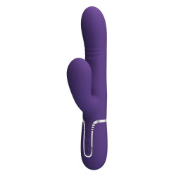 Mariana Vibrador 4 en 1 Silicona Morado