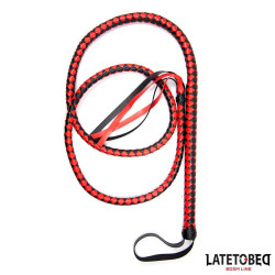 Latigo Largo Rojo y Negro 210cm