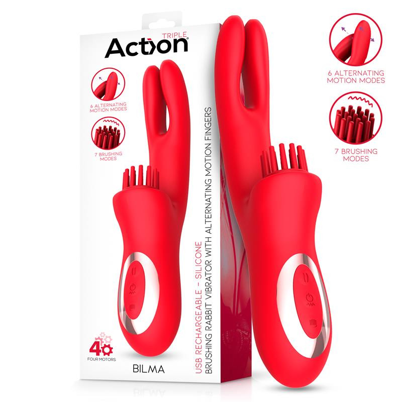 Bilma Vibrador con Movimientos Alternantes y Brushing 4 Motores