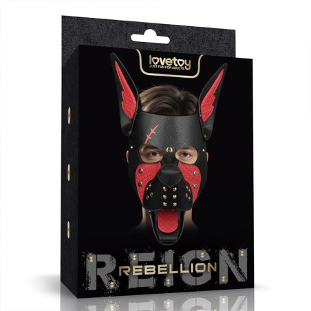 Mascara Cachorro Rebellion Reign Scarred Alpha Rojo