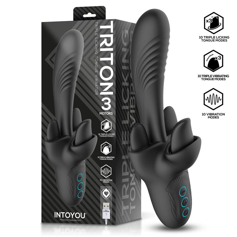 Triton Vibrador Triple Lengua