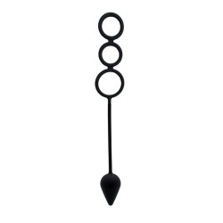 Anal Plug with Penis Rings Silicone